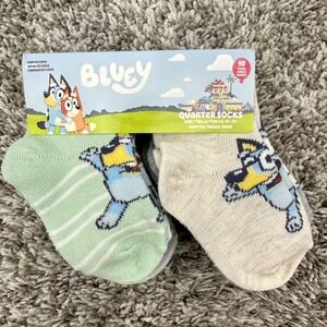 Bluey Quarter Socks 10 Pair Pack 12-24 Months Baby Toddler‎